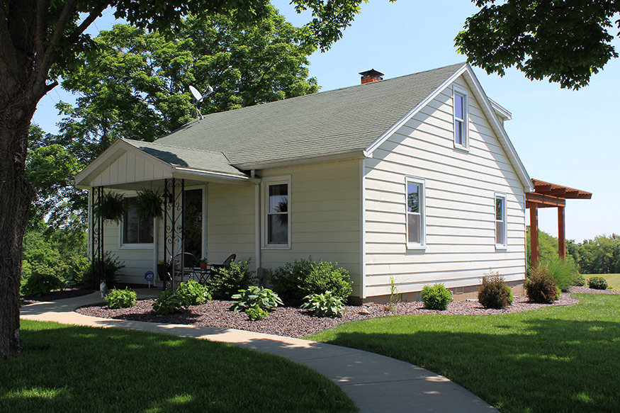 Scott and Karen's Efficient House 10 hoffman front of house Scott and Karen's Efficient House